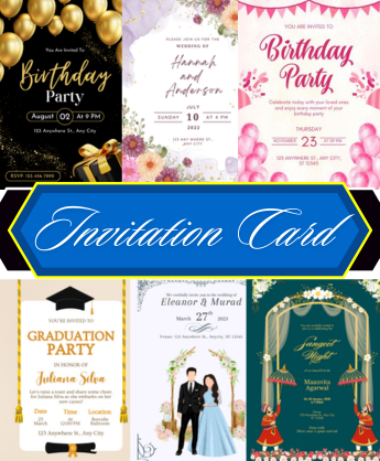 Custmize Invitation card